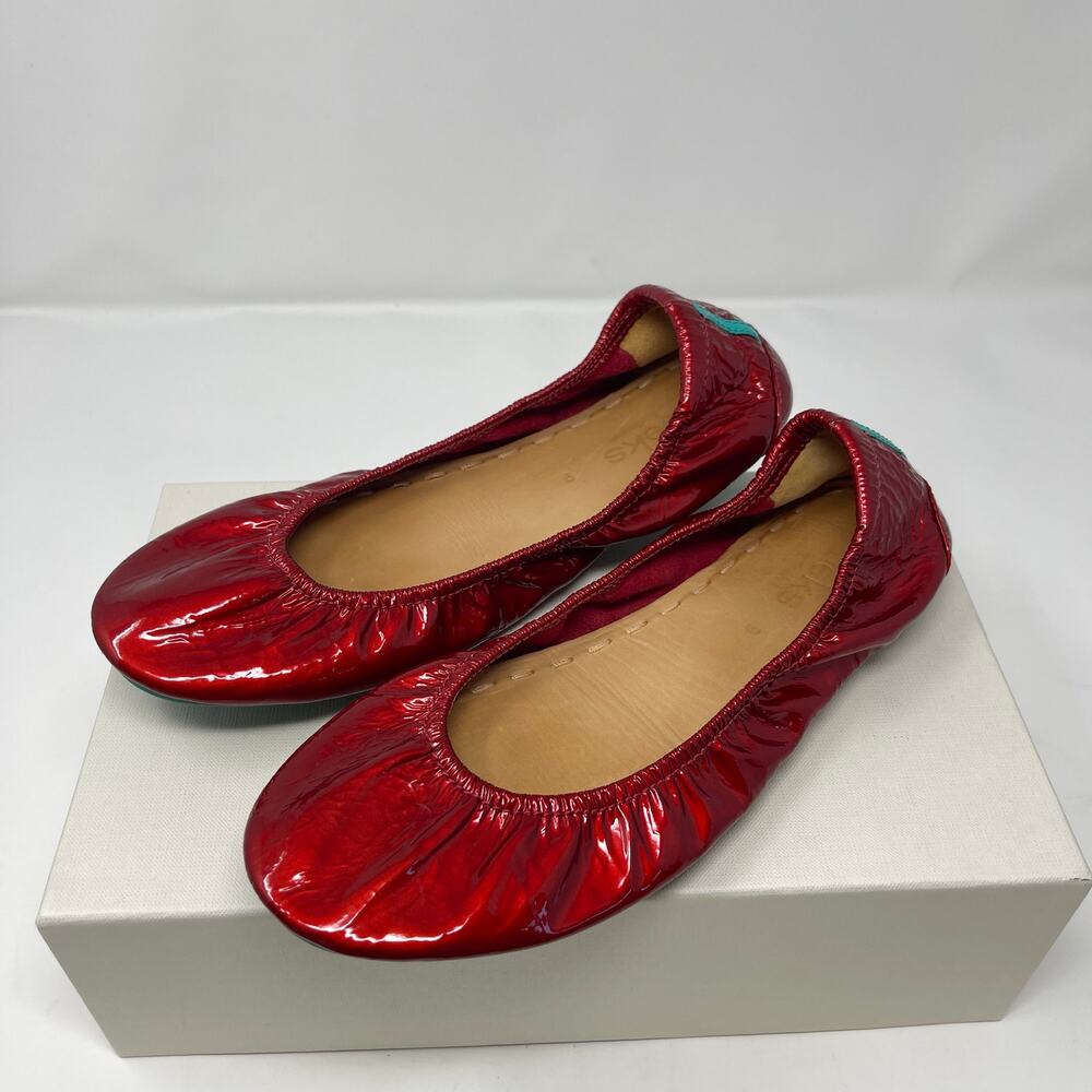 Tieks Red Diamond Patent Leather Flats RARE (Size 9)